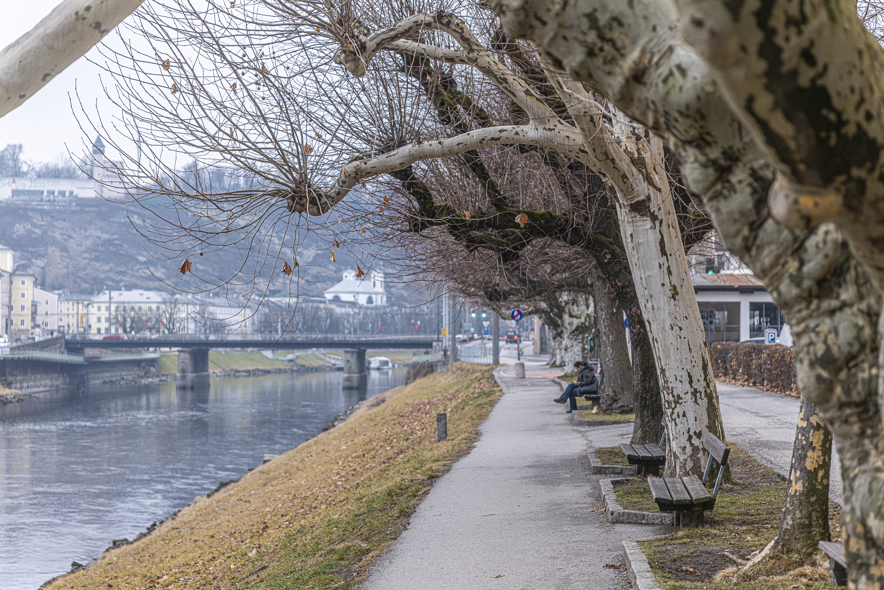 Walk along the Salzach river