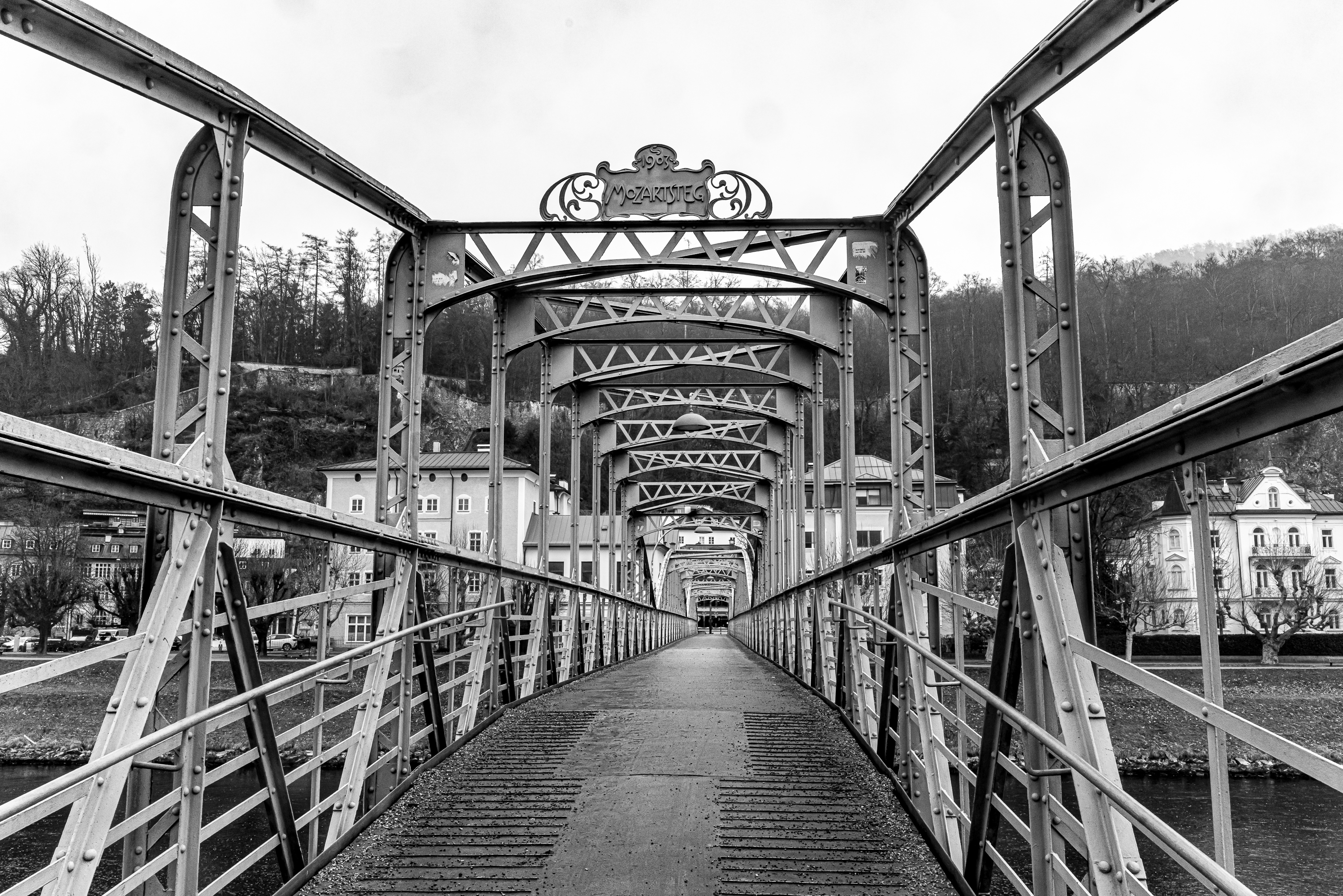 Mozartsteg Bridge over the Salzach